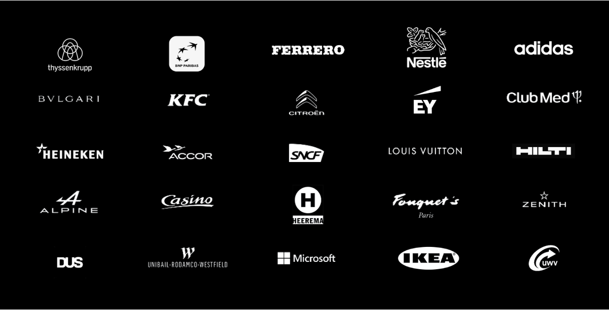 Selection of Unit-Q customer logos